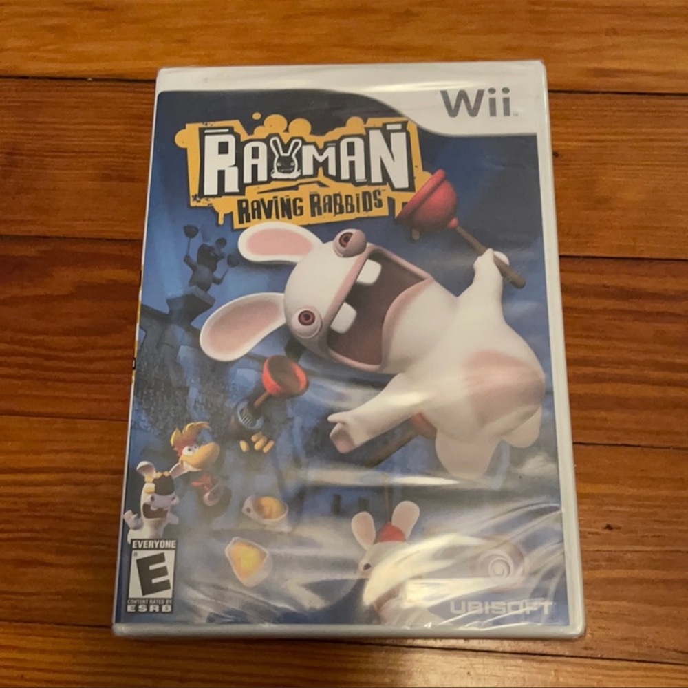 Wii Rayman Raving Rabbids Game NWT